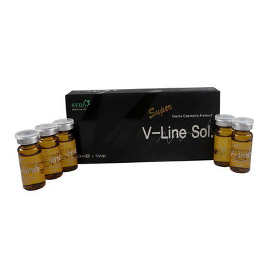 V Line Sol Suntikan Pelarutan Lemak Wajah Lipolytic Super 5pcs*10ml