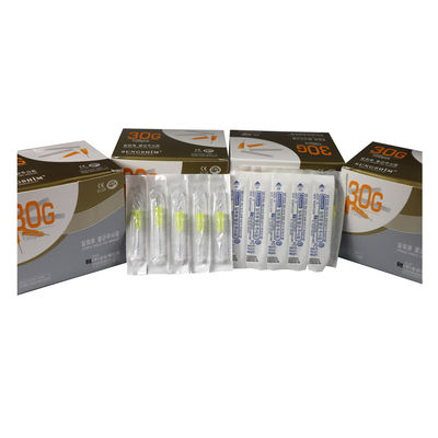 100PCS/Kotak Jarum Suntik Hipodermik Mikro 30g 32g 34G 4mm 13mm 25mm