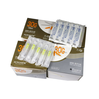 Jarum Hydras sekali pakai 30G 32G 34G 4MM 13MM jarum meso