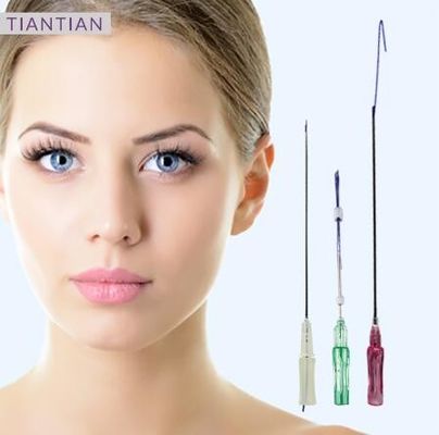 kuat angkat PDO PCL PLLA Benang 25mm 38mm Nose Thread Lift 18g 19g