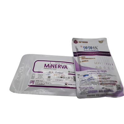 PDO PCL PLLA benang untuk face lifting 4D 6D 8D 18g 19g 21g 100mm L W Blunt Type