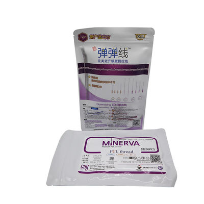 PDO PCL PLLA benang untuk face lifting 4D 6D 8D 18g 19g 21g 100mm L W Blunt Type