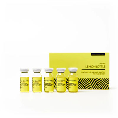 Lemon Bottle Ampoule Solution (5X 10ml) Injeksi Larut Lemak Untuk Tubuh