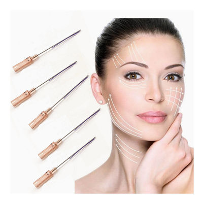 Pdo Thread Lifting Fios De Pdo Needle Hilos Tensores Cog 12D Thread untuk Nasolabial Folds Lift