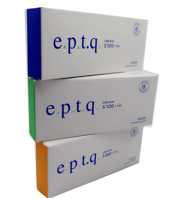 e.p.t.q. Pengisi Dermal Asam Hyaluronic Tautan Silang S100, S300, S500