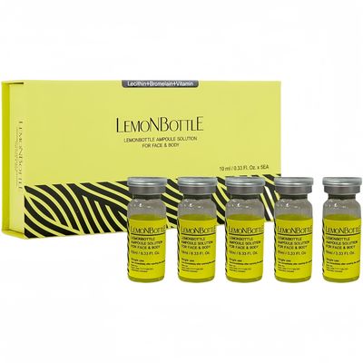 Lemon Bottle 10mlx5 Reduce Double Chin Fat Solution injeksi