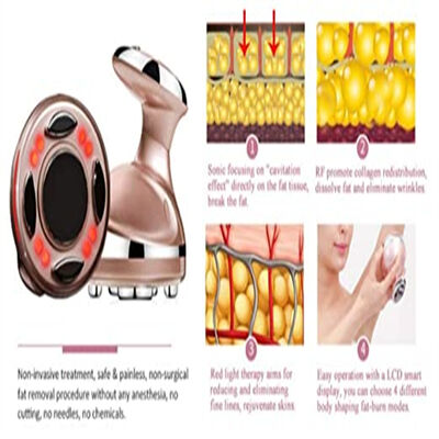 RF 3 In 1 EMS Galvanic Infrared Ultrasonic Anti Selulit Pembakar Lemak Tubuh Pelangsing Pijat Lipolab Lemonbottle Kybella Penurunan Berat Badan