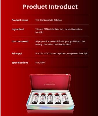 Ampoule Merah Sloution Lemak Berat Badan Lemak Lab untuk Badan Payudara leher