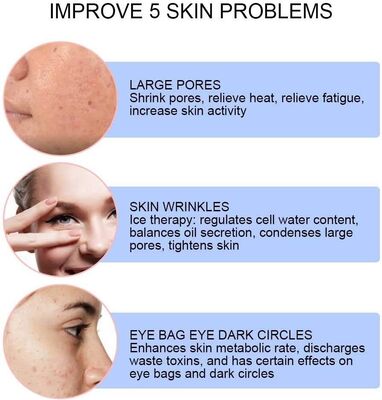 Mesin Pengangkat Peremajaan Kulit Wajah LED Cryotherapy Ultrasonik Palu Dingin Panas