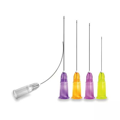 Fleksibel Dermal Filler Micro Cannula Needle SUS304 25mm Sampai 70mm