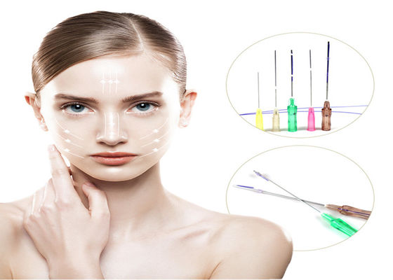 4D 6D 8D Threading Kulit yang Dapat Diserap Face Lift LW Tipe Tumpul