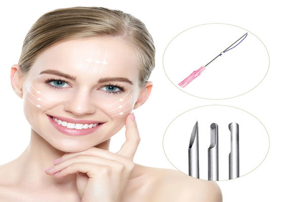 4D 6D 8D Threading Kulit yang Dapat Diserap Face Lift LW Tipe Tumpul