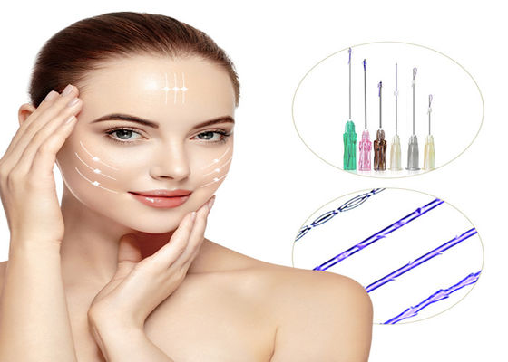 4D 6D 8D Threading Kulit yang Dapat Diserap Face Lift LW Tipe Tumpul