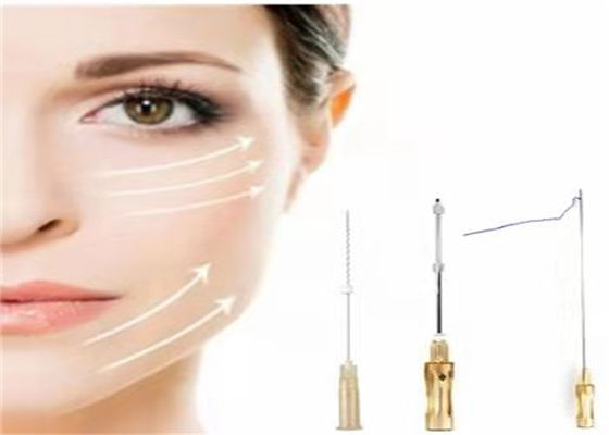 Ungu PDO PCL PLLA Threads Face Lifting L Jenis Jarum 21g 23g