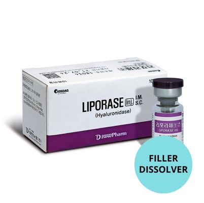 Pengisi Dermal Asam Hyaluronic 1500 IU 3ml Hyaluronidase Liporase