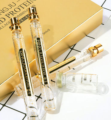 Golden Collagen Thread Perawatan Wajah Memperkuat Lifting Serum 24K Gold Protein Peptide Thread