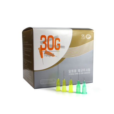 304 SS Jarum Meso Hipodermik Sekali Pakai 4mm 30g 32g 34g