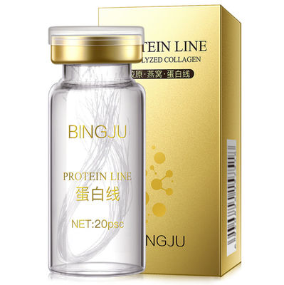 Bingju Gold Protein Peptide 15ml * 5 Thread Face Lift Mengurangi Kerutan Kecil