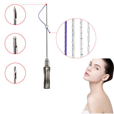 Polidioxanona Fio De Sutura Cannula Cog Barbed Thread cog 2-1 3-1 4-1 5-1 3D 4D Lift