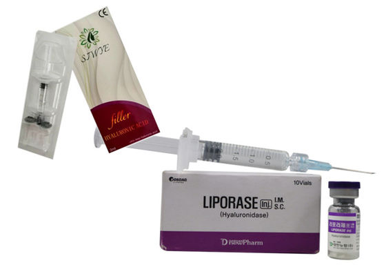 Pengisi Injeksi Asam Hyaluronic 1500IU Hyaluronidase Inj 4*3*8cm