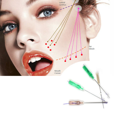 Ungu Muda Mono 19G 21G PDO Thread Lift Eyes 38mm 60mm 90mm