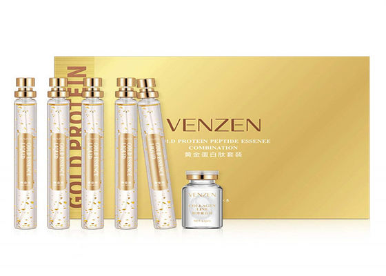 Golden Collagen Thread Perawatan Wajah Memperkuat Lifting Serum 24K Gold Protein Peptide Thread