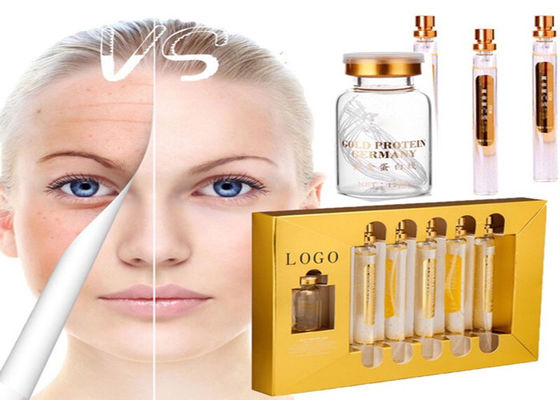 Golden Collagen Thread Perawatan Wajah Memperkuat Lifting Serum 24K Gold Protein Peptide Thread