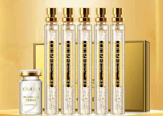 Golden Collagen Thread Perawatan Wajah Memperkuat Lifting Serum 24K Gold Protein Peptide Thread