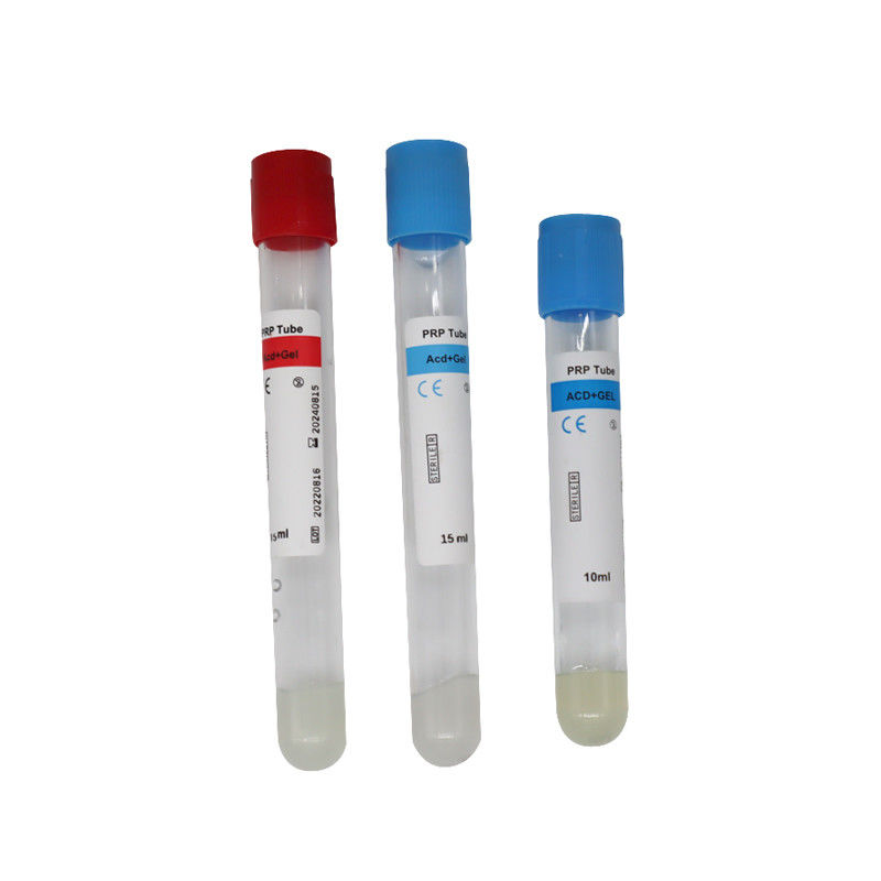 Tabung PRP 10ml Dengan Gel ACD Untuk Kerontokan Rambut Tabung Sentrifugal Plas Prp PRF Kaya Platelet