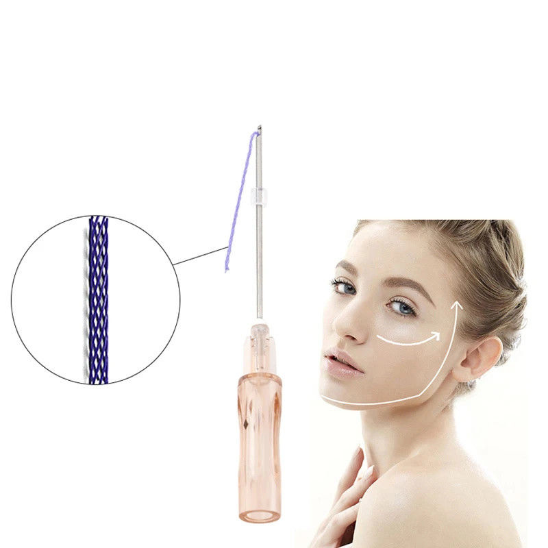 Korea Steril V Line Absorptif Wajah Twist Mono Barbed Pdo Nose Lift Thread Tornado Cog 3D 4D 6D Pdo Thread